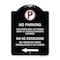 Signmission Violators Towed Away Vehicle Owners W/ No Se Extacione Su Vehicul Alum, 18" L, 24" H, BW-1824-22734 A-DES-BW-1824-22734 - alternate 1